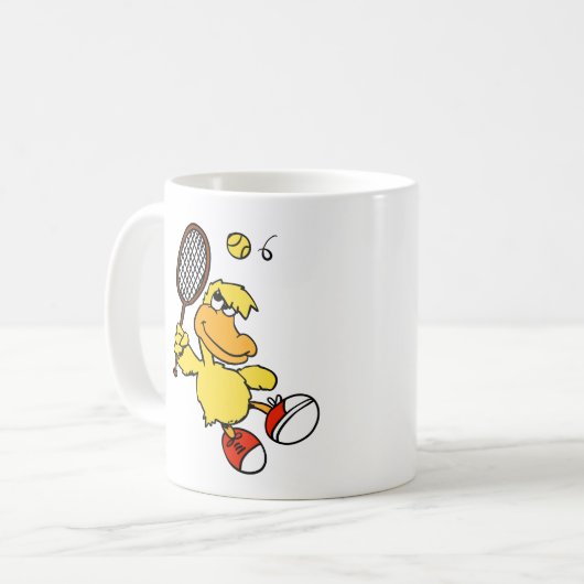 Jump Duck Tennis | Hintergrundfarbe auswählen Kaffeetasse (Vorderseite Links)