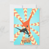 "JUMP"-Einladung für Kinder Einladung (Rückseite)