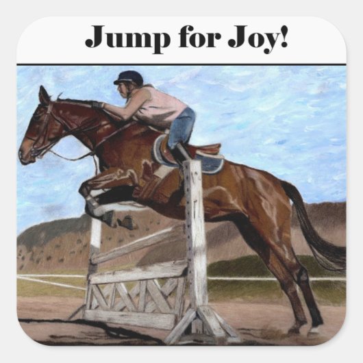 Jump for Jon Fun Horse Stickers (Vorderseite)