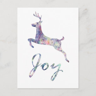 Jump for Jooir Holiday Deer Art Feiertagspostkarte