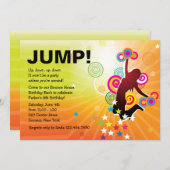 Jump for Joy Bounce House Einladung (Vorne/Hinten)