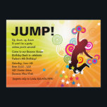 Jump for Joy Bounce House Einladung<br><div class="desc">Die Einladung zum Jump beinhaltet farbenfrohe Wirbel, Sterne und Punkte vor einem sonnigen, sonnigen Hintergrund.Die Karte ist leicht anzupassen mit Ihrem Wortlaut, Schriftart, Schriftart Farbe und Auswahl von sechs Papiertypen. Nicht genau das, wonach Sie suchen? Alle unsere Produkte können auf Ihre Bedürfnisse zugeschnitten werden, ohne Aufpreis. Kontaktieren Sie uns einfach...</div>