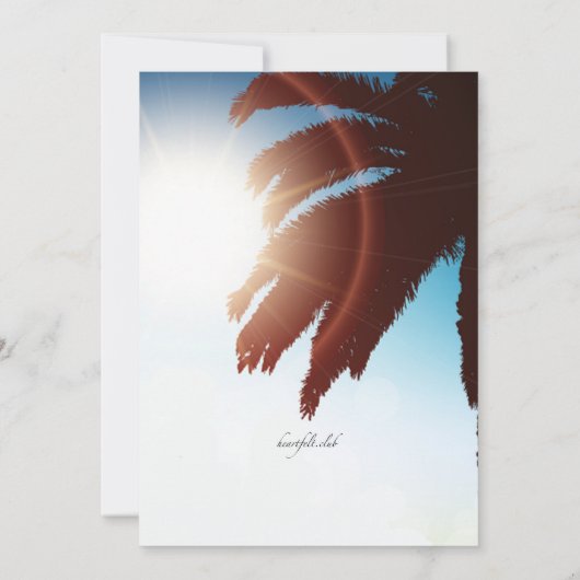 Jump for Joy Invitation Einladung (Rückseite)