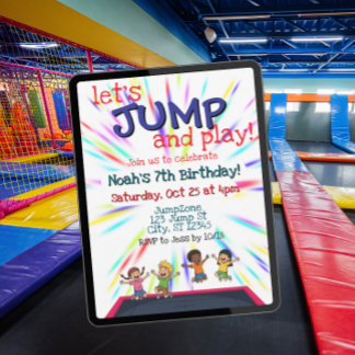 JUMP-Geburtstagsparty Einladung