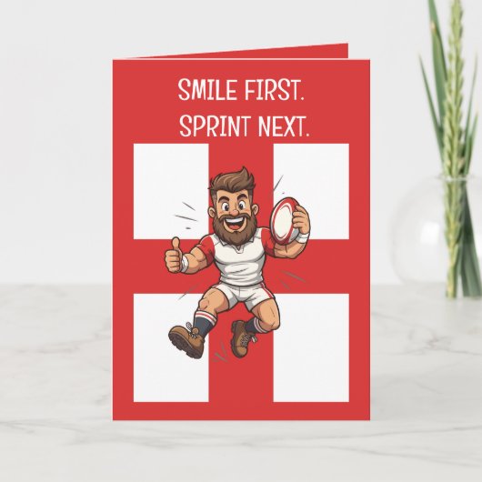 Jump High Play Proud Rugby England Karte (Vorderseite)