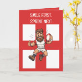 Jump High Play Proud Rugby England Karte (Gelbe Blume)