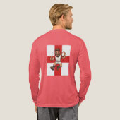 Jump High Play Proud Rugby England Tri-Blend Shirt (Voller Rücken)