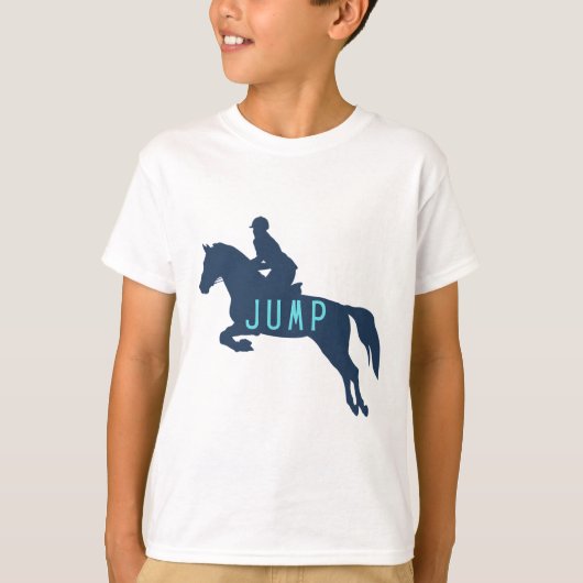 jump horse rider hunter jumper T-Shirt (Vorderseite)