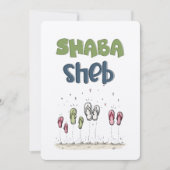 Jump in Joy mit diesen spielerischen Flip Flops ش  Einladung (Vorderseite)