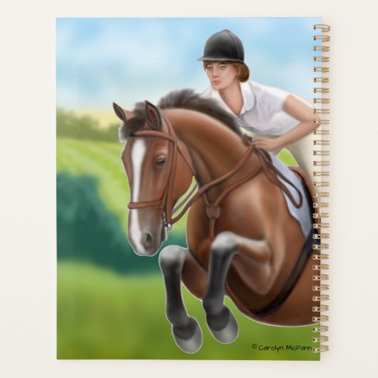 Jump it Reitpferd Wochenend Monatsplaner Planer (Rückseite)