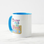 Jump Jive und Versagend Swing Dance Funny Slogan Tasse (Vorderseite Links)