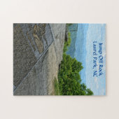 Jump Off Rock Laurel Park NC Später Frühling Puzzle (Horizontal)