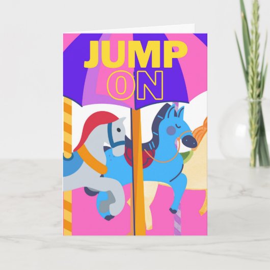 Jump On Take a Ride und Celebrate Karte (Vorderseite)