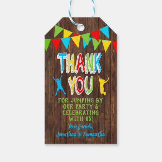 Jump Party Bounce kombinierte Gastgeschenk-Tag Geschenkanhänger