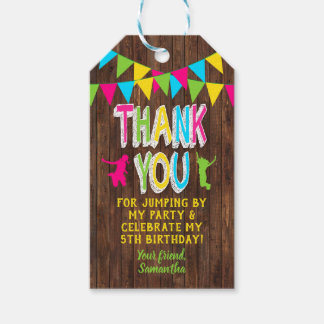 Jump Party Bounce Roink Aquamarin Lila Gefältmarke Geschenkanhänger