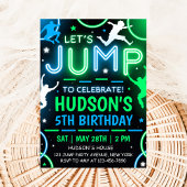 Jump Party Invitation Trampoline Birthday Einladung