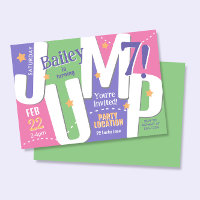 Jump Party Niedlich Girls Pastel Frühling Geburtst