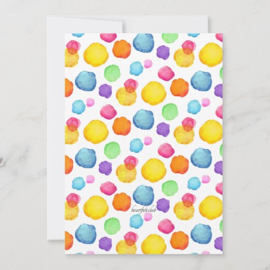 Jump Play Geburtstagsparty Einladung (Rückseite)