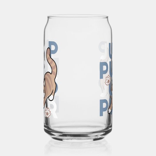 Jump Purr Jump: Spielerisches Cat Design mit Spaß Dosenglas (Links)