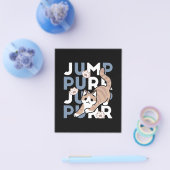 Jump Purr Jump: Spielerisches Cat Design mit Spaß Flyer (Einzeln)