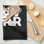 Jump Purr Jump: Spielerisches Cat Design mit Spaß  Geschirrtuch (Viertel Falte)