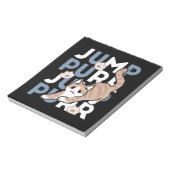 Jump Purr Jump: Spielerisches Cat Design mit Spaß Notizblock (Rotiert)