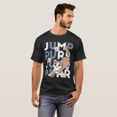 Jump Purr Jump: Spielerisches Cat Design mit Spaß  T-Shirt (Vorne ganz)