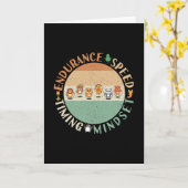 Jump Roping - Rope Skipping Mindset Karte (Gelbe Blume)