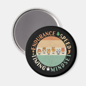 Jump Roping - Rope Skipping Mindset Magnet (Vorderseite/Rückseite)