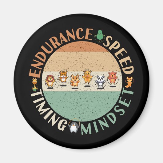 Jump Roping - Rope Skipping Mindset Magnet (Vorne)