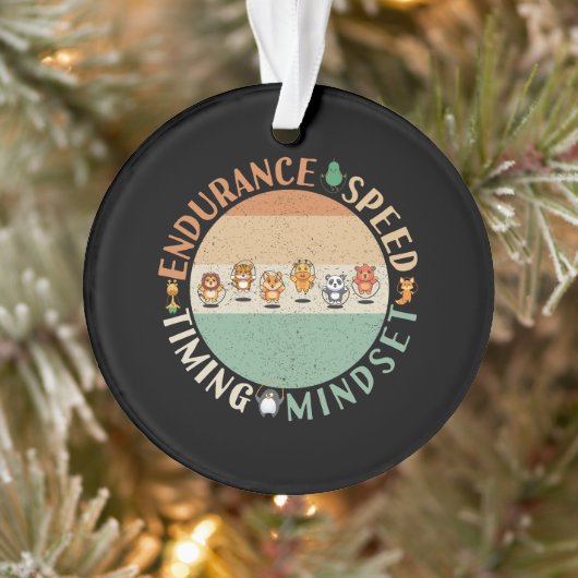 Jump Roping - Rope Skipping Mindset Ornament (Baum)