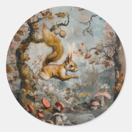 Jump - Round Stickers for Stationery