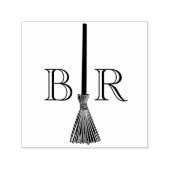 Jump the Broom C Couple Wedding 2 Initial Monogram Permastempel (Design)