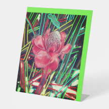 Jump to Jamaica Wonder Blume Art Pedestal Sign