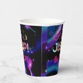 Jump Trampolin Farbige Mädchen Geburtstagsparty Pappbecher (Rechts)