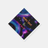 Jump Trampolin Farbige Mädchen Geburtstagsparty Serviette (Ecke)