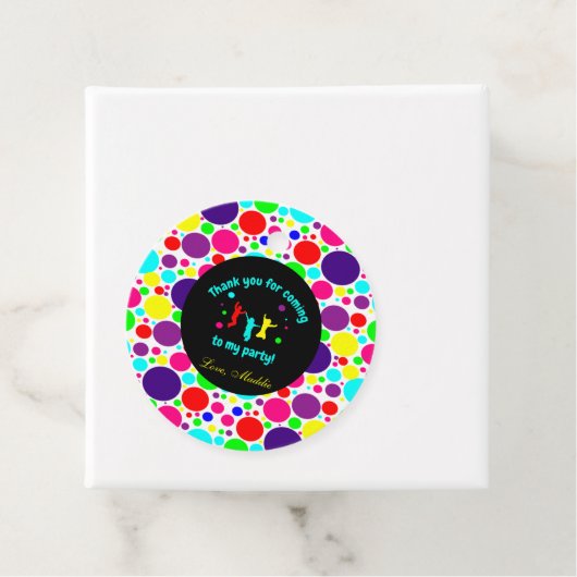 Jump/Trampolin Geburtstagsparty Geschenkanhänger (Beispiel)