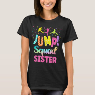 Jump Trampolin Party Mommy Matching Bounce Garden T-Shirt
