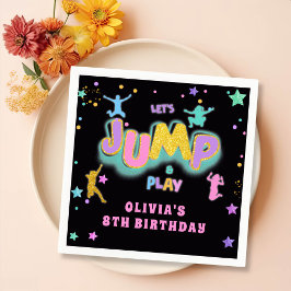 Jump Trampoline Jump Play Geburtstagsfeier Serviette