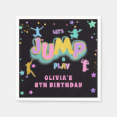 Jump Trampoline Jump Play Geburtstagsfeier Serviette (Vorderseite)