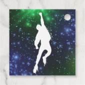 Jump Trampoline Park Birthday Favor Tag Geschenkanhänger (Rückseite)