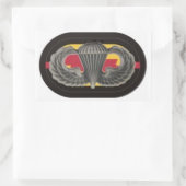 Jump Wings on 1. Bn RANGER Oval Stickers (Tasche)