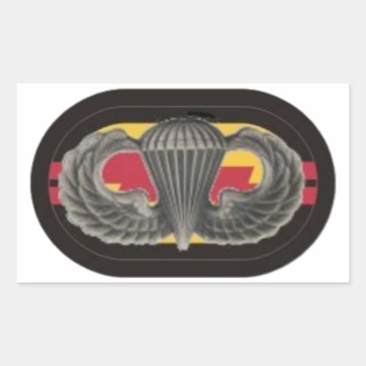 Jump Wings on 2. Bn RANGER Oval Stickers (Vorderseite)