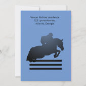 Jumper Clearing an Hindernis. Einladung (Rückseite)