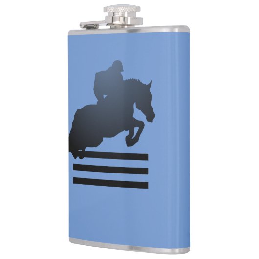 Jumper Clearing an Hindernis. Flachmann (Links)