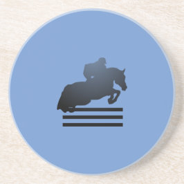 Jumper Clearing an Hindernis. Getränkeuntersetzer