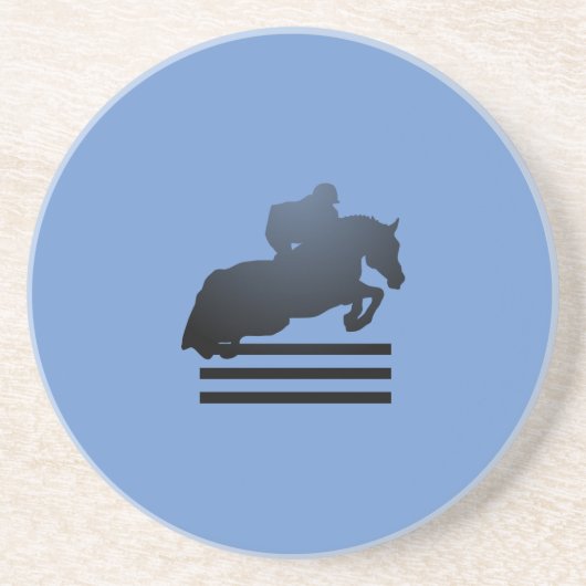 Jumper Clearing an Hindernis. Getränkeuntersetzer (Vorne)