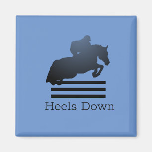 Jumper Clearing an Hindernis. Magnet