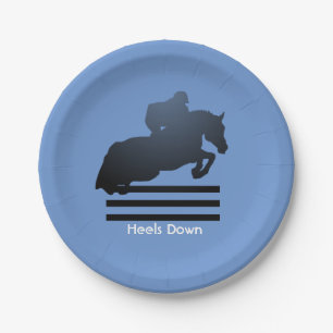 Jumper Clearing an Hindernis. Pappteller