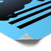 Jumper Clearing an Hindernis. Poster (Ecke)